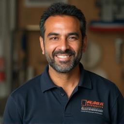 Professional headshot of Jamal Al-Farsi, Lead Technician at Ironvine Solutions, smiling confidently.